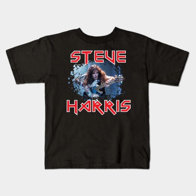 Steve Harris Kids T-Shirt by w.d.roswell